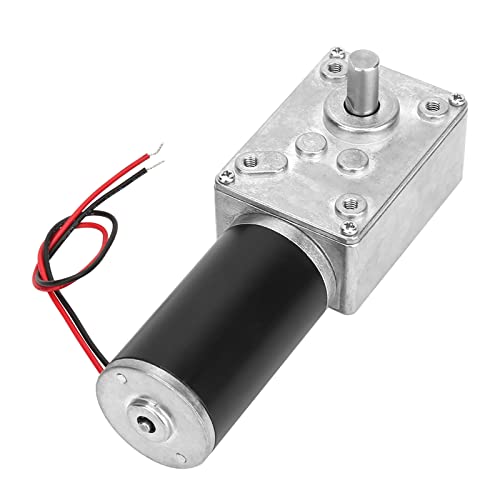POCREATION Speeds Reduction Motor, High Torsion Speed Reduce Electric Motor Reversible Gear Motor 8mm Shaft 12V Gear Motor Replacement Parts (12V,130RPM)