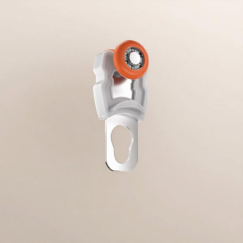 Curtain Track Rollers Curtain Mute Wheel Rollers Hook Pulley Runners/Sliders Track Gliders for Ceiling/Wall Mount Curtain Tracks Rail-40 Pcs 40 Pcs