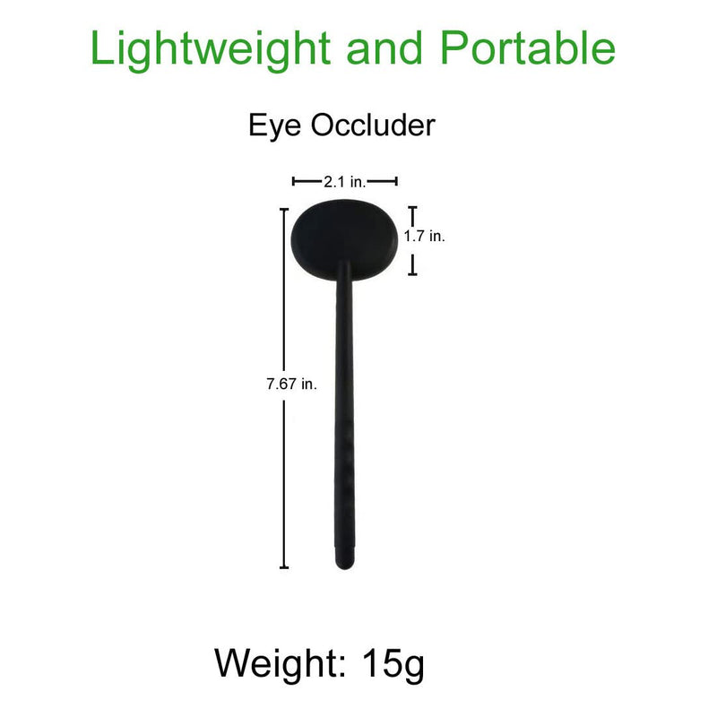 3 Pack Handheld Eye Occluder for Vision Test, Portable Premium Ophthalmic Eye Exam Tool for Ophthalmologists Orthoptists and Optometrists (3pcs Common Occluders) 3pcs Common Occluders