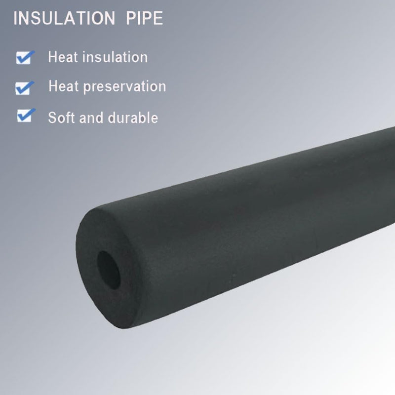 Pipe Insulation Foam Tube 1/4 inch,- 6FT 1/4" Foam Tubing for for Indoor Outdoor Plumbing Pipe, AC Unit, Guitar Stands (1/4"ID X 3/8"OD-6Ft) 1/4"ID X 3/8"OD-6Ft
