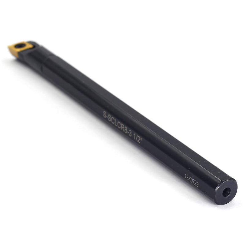 OSCARBIDE 1/2'' x 7''Indexable Boring Bar,Right-Hand Sclcr Boring Bar with Carbide Insert CCMT09T304(CCMT32.5),1 Piece
