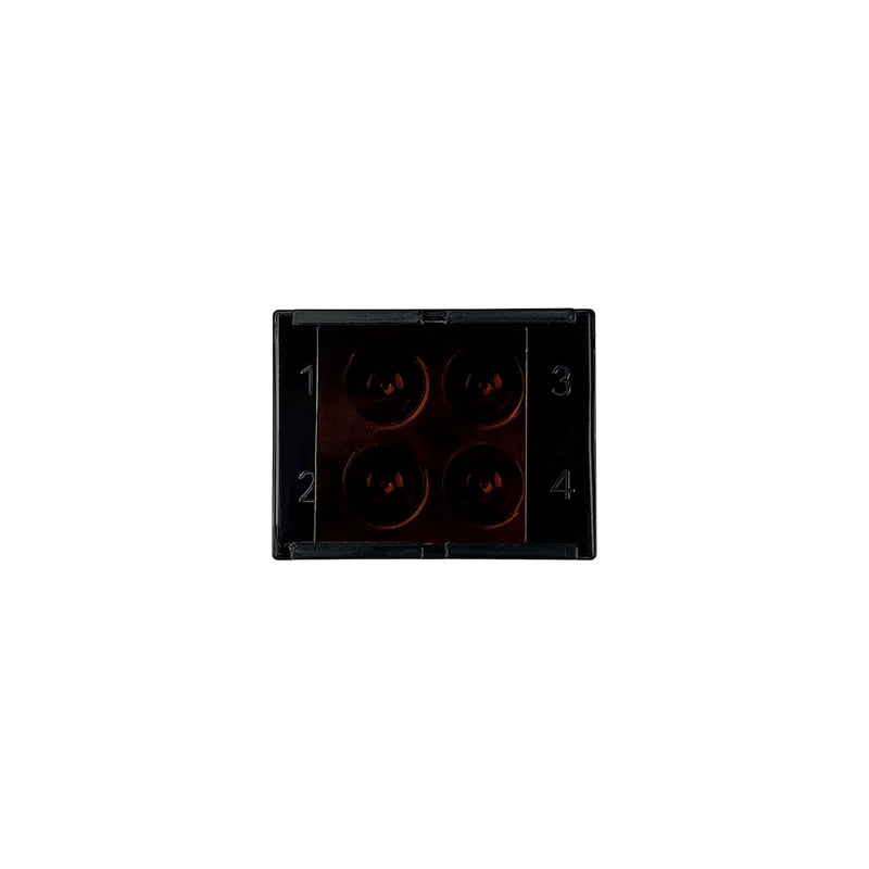 4 Holes Dental Veneer Storage Box, YOUYA DENTAL 5PCS Teeth Patch Shading Light Storage Case Membrane Dentistry Tooth Denture Patch Box Retainer Molar Box Denture Retainer Molar Box Protector Container 5PCS Dental Veneer Storage Boxes