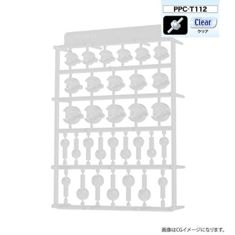 PPC-T112 Premium Parts Collection, Joint Craft, Ball Joint, Large, Clear, Plastic Model Parts
