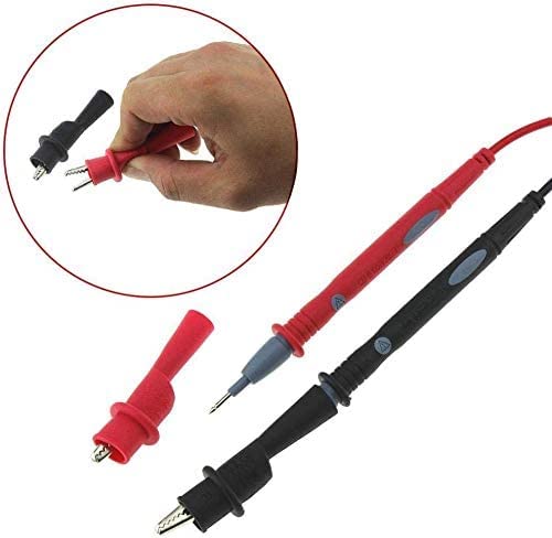 Replacemen Push-on Alligator Clips for Multimeter Test Lead,4 Pcs (4 PCS) (4PCS) 4PCS
