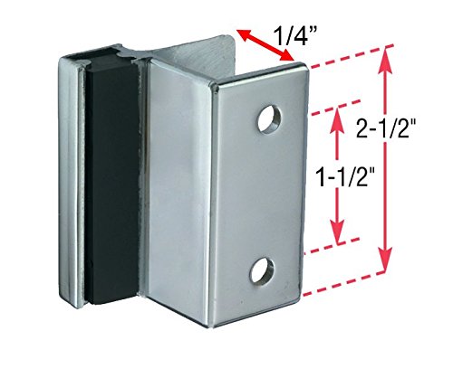 Harris Hardware TP2100 Toilet Partition Die Cast Zamac Complete Outswing Door Hardware Set, 1 in. Door 1-1/4 in. Pilaster 1 in. Outswing Chrome