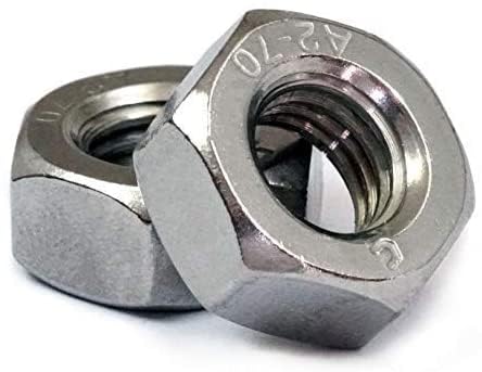 M8 Hex Nut M8-1.25 (20 Pack), 65mm Height, 304 18-8 Stainless Steel, Hex Nuts 120153