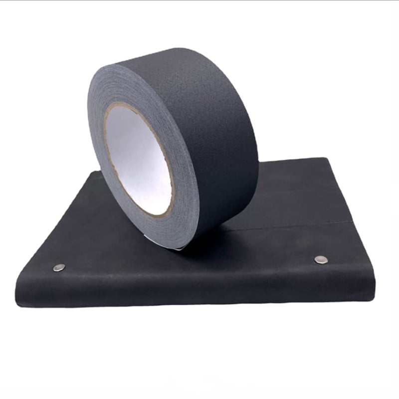Cloth Bookbinding Repair Tape Cloth Book Repair Tape 2 Inch by 33 Feet Self Adhesive Non Reflective Cloth Tape for Old Books Antique Books Daily Supplies (Black) Black
