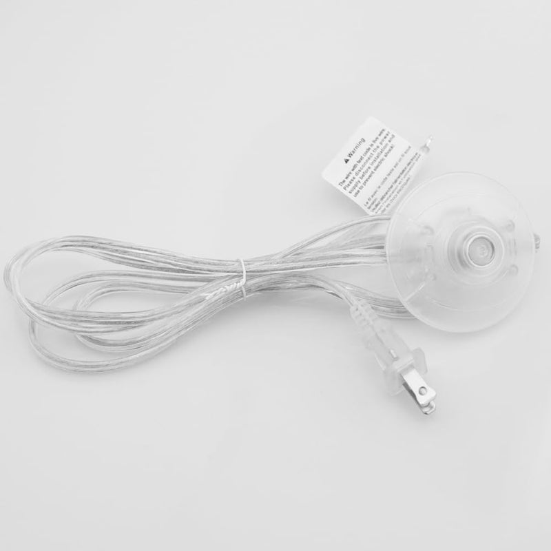 6ft Foot Switch Lamp Cord Replacement, Clear Floor Light Switches with Plug, Foot Tapper Pedal Lamp Wire Switch, AC 125V Step ON Off Push Button, Repair DIY Replace Footswitch Fixtures