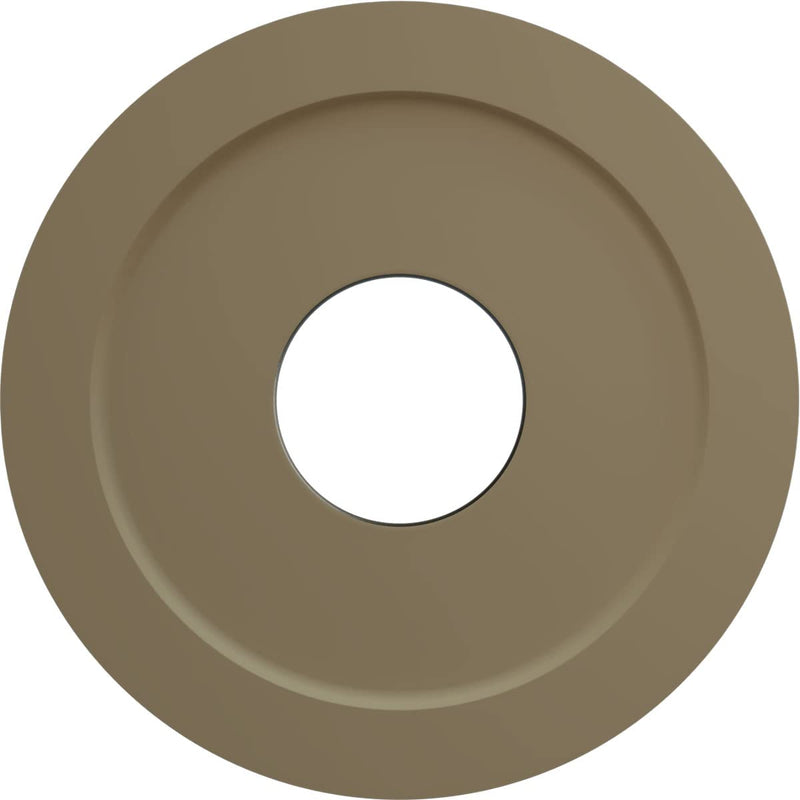 11 3/8"OD x 3 5/8"ID x 7/8"P Palmetto Ceiling Medallion (Fits Canopies up to 4 1/2"), Hand-Painted Athenian Green Athenian Green (Flat Finish)
