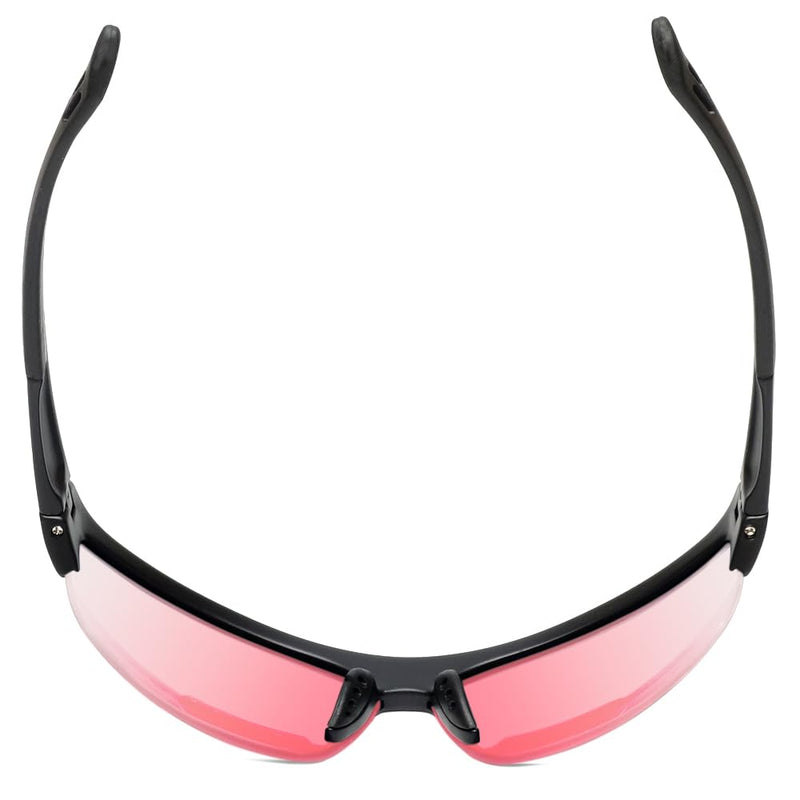 Sport 202BF Bifocal Reading Safety Glasses Readers Men Women Anti Fog Wrap Around Tinted UV Protection Semi-Rimless Gloss Black Fl41 Pink (2 Pack) 2.25 x