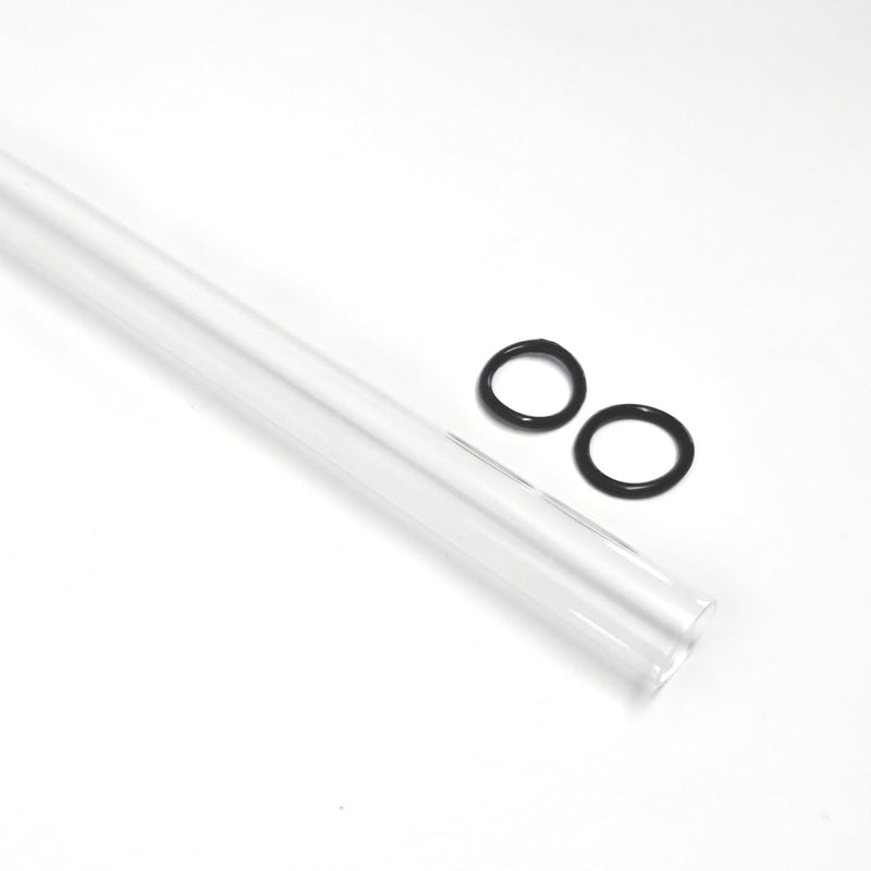 Aqua Treatment Services ATS-476D,Premium OEM Compatible UV Quartz Sleeve 18.7", for ATS4-450 UV Lamp EV-8E, GDS-8, PFC-8, SL-8, High Output Systems, Includes 2 Gaskets, Guaranteed for 1 Year
