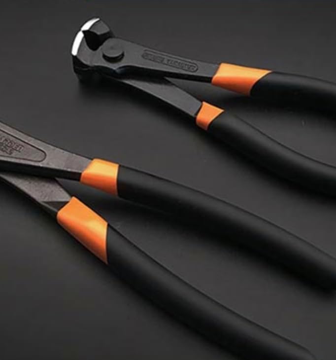 Edward Tools Pro Nail Puller Pliers 8” - Heavy Duty CRV Steel Nail/Staple Puller Tool and Cutter - Carpenter Tool for End Cutting Pliers and Nail Remover - Grip Handle - Extra Strong Grip or Cut