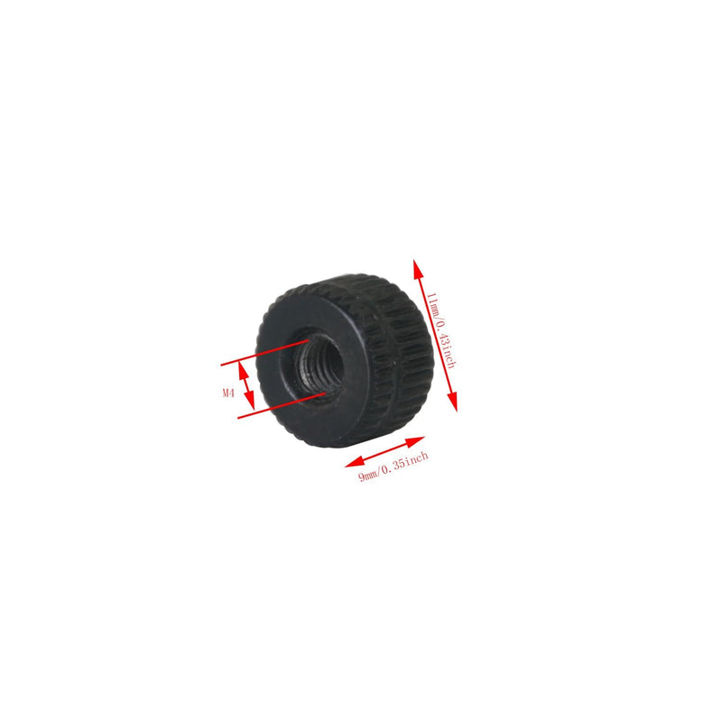 6PCS Black M4x0.7 Lamp Knob Nuts Cap Nut Light Fixture Screw Cap Light Screw Cap Cover Lamp End Decorative Hardware Acorn Nut Screw Knob Cap Insert Bolt Cover Ceiling Light Screw Cap Cover