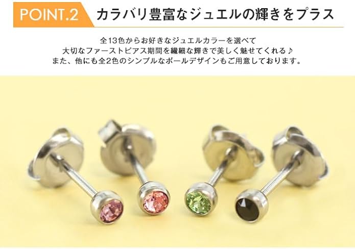 (Note Seller!) (Sold Individually) Instant Ear Lobe Piercer Jewel/Ball, Stainless Steel - NewNest Australia