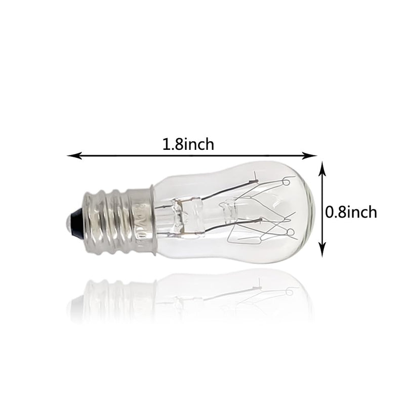 WE05X20431 Dryer Drum Replacement Bulbs,120V/10W/E12,Dryer Light Bulb Compatible with GE & Hotpoint Dryers, 4-Pack