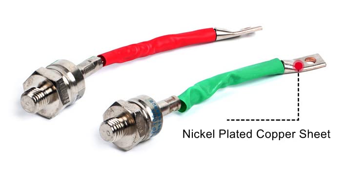 Fielect Helical Rectifier Diode Electronic Silicon Diodes 50A 1.6KV Peak Repetitive Reverse Voltage ZP 12mm Reverse Green 1Pcs