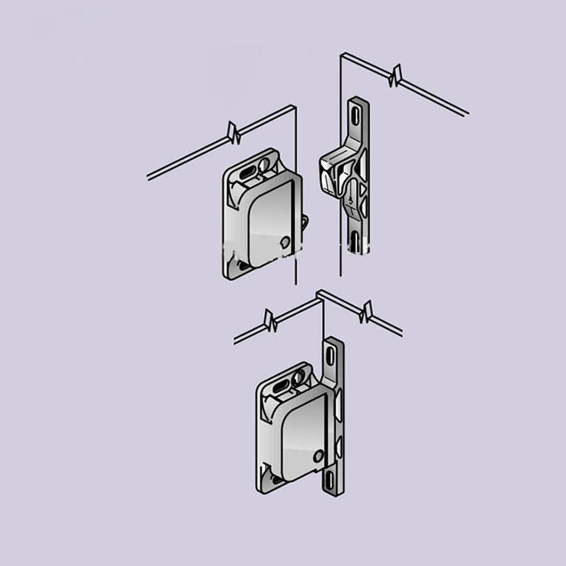 Set of 4 Premium Grabber Catches 10LB Pull Force RV Cabinet Door Latch - Baby Safety Locks for Camper, Trailer, Motor Home, Kitchen, Motorhomes, Boats, Drawer Latches - OEM Replacement- Push to Close