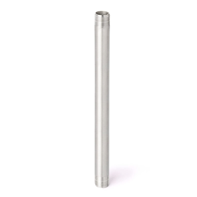 TAISHER 2Pcs Stainless Steel Pipe Fittings, 1/4" NPT x 1/4" NPT Male Threaded, 12" Length Nipple Cast Pipe 1/4" NPT(Male x Male) 12"(300mm) Length