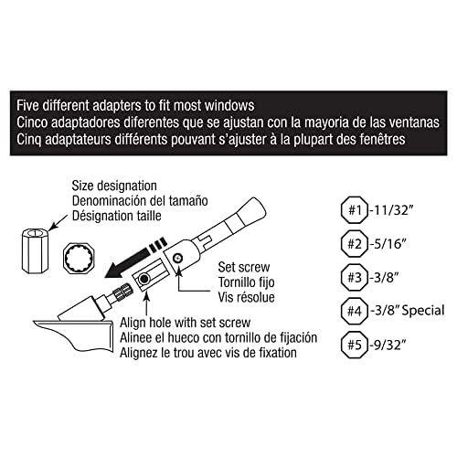 Prime-Line H 3892 Operator Tee Handle, 1-1/8 In. x 2-3/8 In., Diecast, White, Universal (2 Pack) 1-1/8 in. x 2-3/8 in.