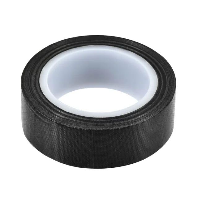 1Roll Black 0.13mmx10m Black PTFE Teflon Tape Nonstick Tape 500℉ High-Temp Fiberglass Adhesive Tape High Temperature Tape