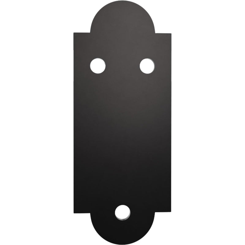 SteelTek Pintel on Plate with 2 1/4" Offset (Sold as Pair), 304 Stainless Steel, Powder Coated Black