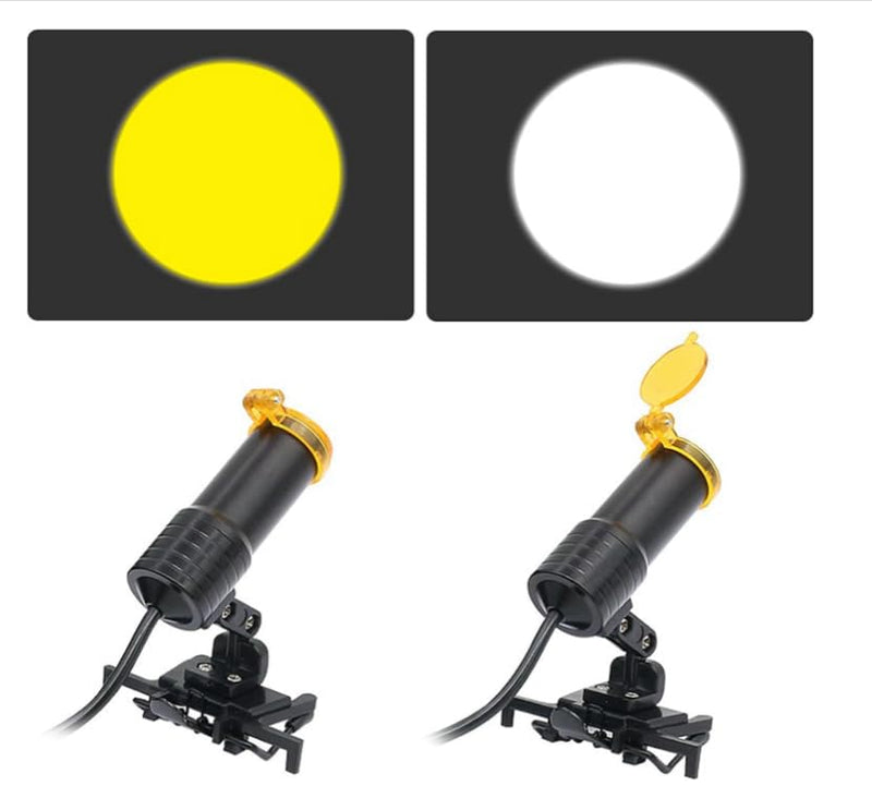 4PCS Yellow Filter for LED Light Lamp Dental Loupes Useful Lab Illumination Optical Binocular Magnifier Accessories