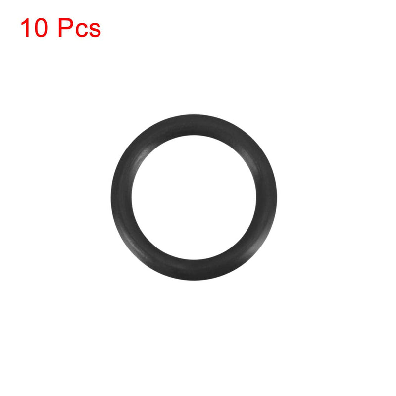 uxcell Nitrile Rubber O-Rings 16mm OD 12mm ID 2mm Width, Metric Sealing Gasket for Automotive Machine Plumbing, Pack of 10 12mm x 16mm x 2mm