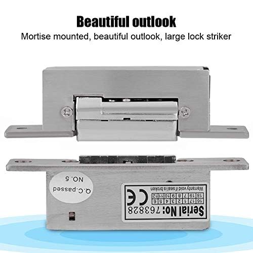 12V 300kg Electric Door Locks, Electric Strike Door Double UnlockThick Stainless Steel Magnetic Door Lock, Waterproof Magnetic for Office Building, Factory Doors