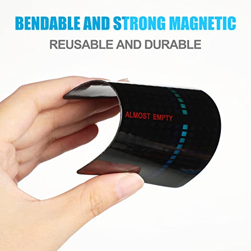 2 Pieces Magnetic Gas Level Indicator Reusable Propane Fuel Level Indicators Propane Tank Gauge Level Indicator Propane Tank Sensor for Home Kitchen Tool 2