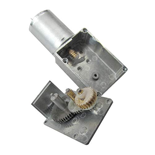 370WG DC Worm Gear Motor 6V DC 30RPM Self-Locking Reversible Reducer Electric Motor ‎6V