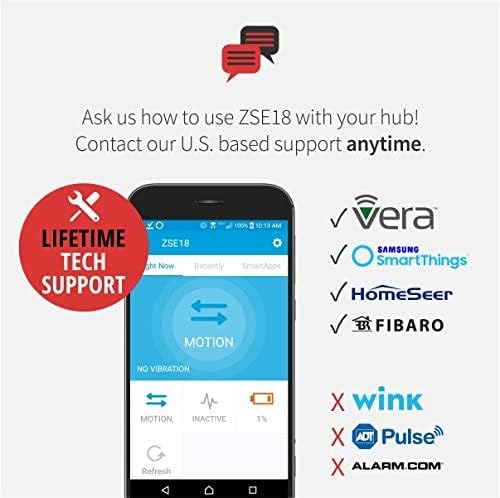 Zooz 800 Series Z-Wave Long Range S2 Motion Sensor ZSE18 800LR with Magnetic Mount, Works with Z-Box, Hubitat, and Home Assistant
