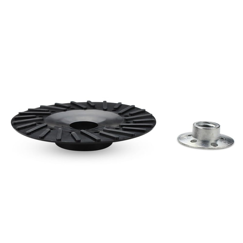 BHA Angle Grinder Ribbed Backing Pad for Resin Fiber Disc, 4.5" x 5/8"-11 4.5"