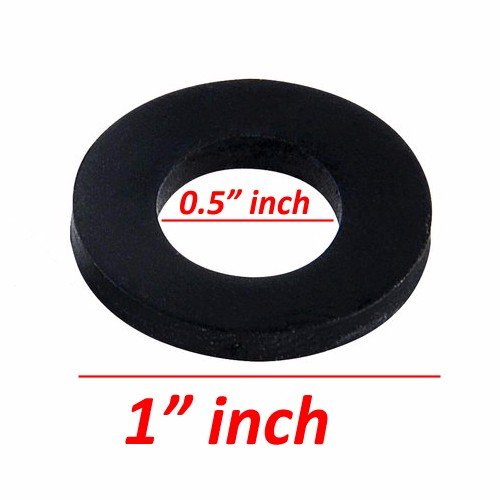 Wideskall® Rubber Flat Washer Grommet 1" inch (Pack of 15) Pack of 15
