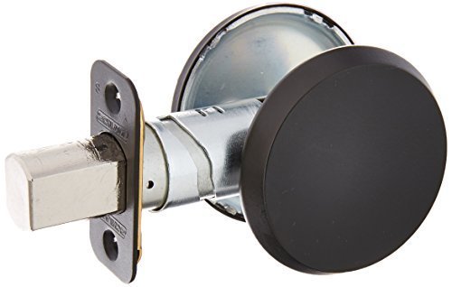 Schlage B81 622 Deadbolt with Standard Trim, Non-Keyed One Sided Deadbolt, Highest Residential Security, Matte Black W/Exterior Plate
