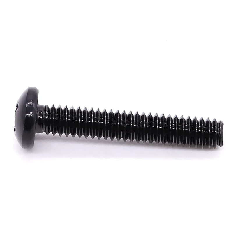 #6-32 x 1-1/4" Pan Head Machine Screws Black, Phillips Drive, 304 Stainless Steel 18-8, Black Oxide Coated Finish, Corrosion Resistant Round Head Machine Screws, Full Thread, Coarse Thread, 100 PCS #6-32 x 1-1/4"
