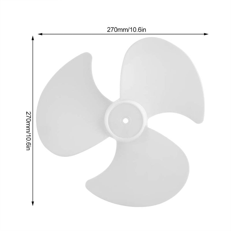 2Pcs Plastic Fan Blades, Replacement Electric Fan Leaves 3 Leaves Standing Fan Leave Accessories Fan Blades for Household Standing Pedestal Fan
