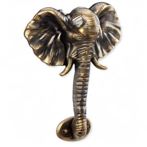 SPI Home Aluminum Elephant Doorknocker