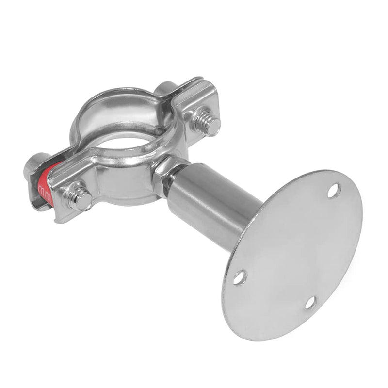Beduan 2.25 Inch Stainless Steel Pipe Support Wall Ceiling Mount Pipe Strap Clamp Adjustable Pipe Bracket Holder for PVC Metal Water Pipe Tube Fitting (Range 57-60mm) 2.24"(57mm)(50+50mm) Pls Check OD!