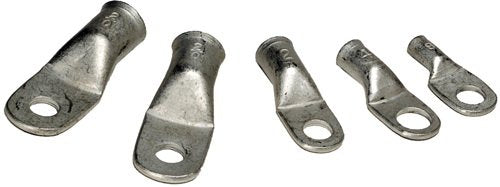 Ancor Marine Grade Tinned Copper Lugs, Sizes 8 AWG to 4/0 AWG 25 Pack 6 Awg -- 1/4" Ring