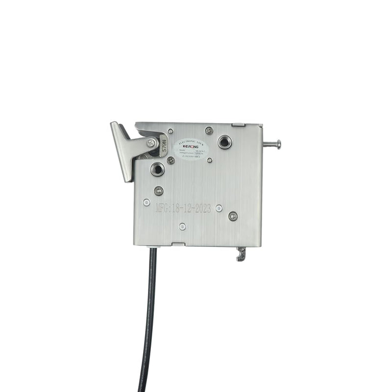 Electronic Rotary Push-to-Close Latch, Auto Lock, with Latch Status Microswitch, Non-Sealed Connector, Electric Cabinet Drawer Locker Lock