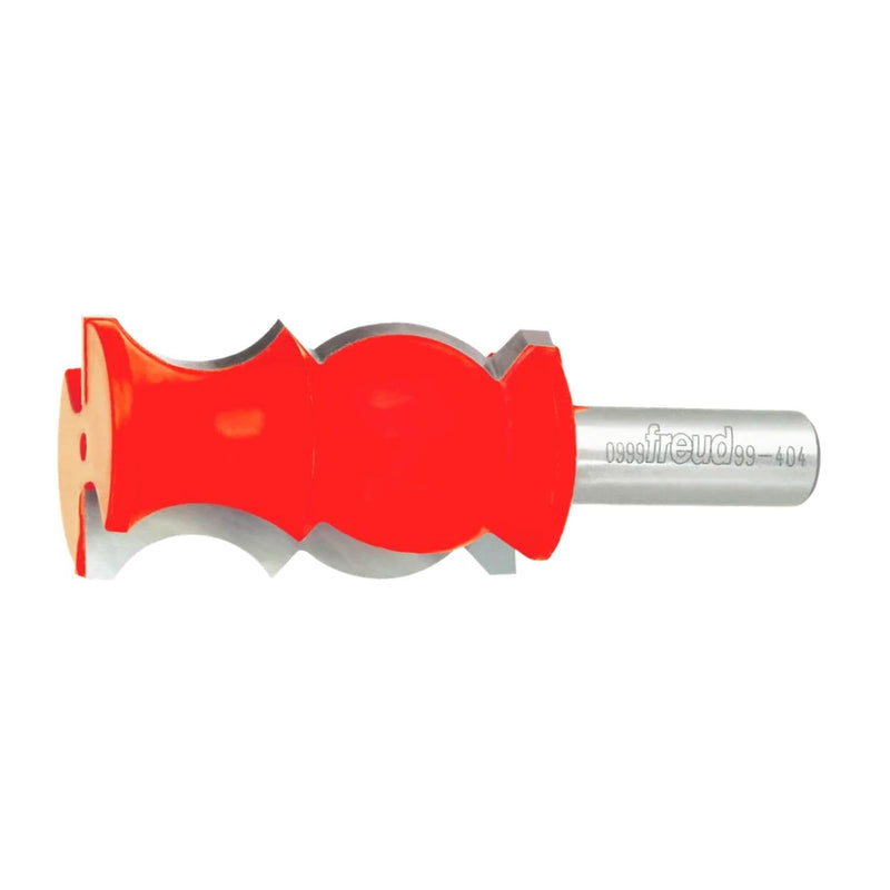 Freud Crown Molding Bit for Custom Crown Molding, 5 Profiles, for CNC or Table-Mounted Routers, for Hardwood & Softwood - 1-1/4" Diameter, 1/2" Shank, 43/64" Large Radius - 99-404