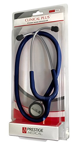 Prestige Medical Clinical Plus Dynamic Range Stethoscope with Clamshell Packaging, Navy Navy Blue