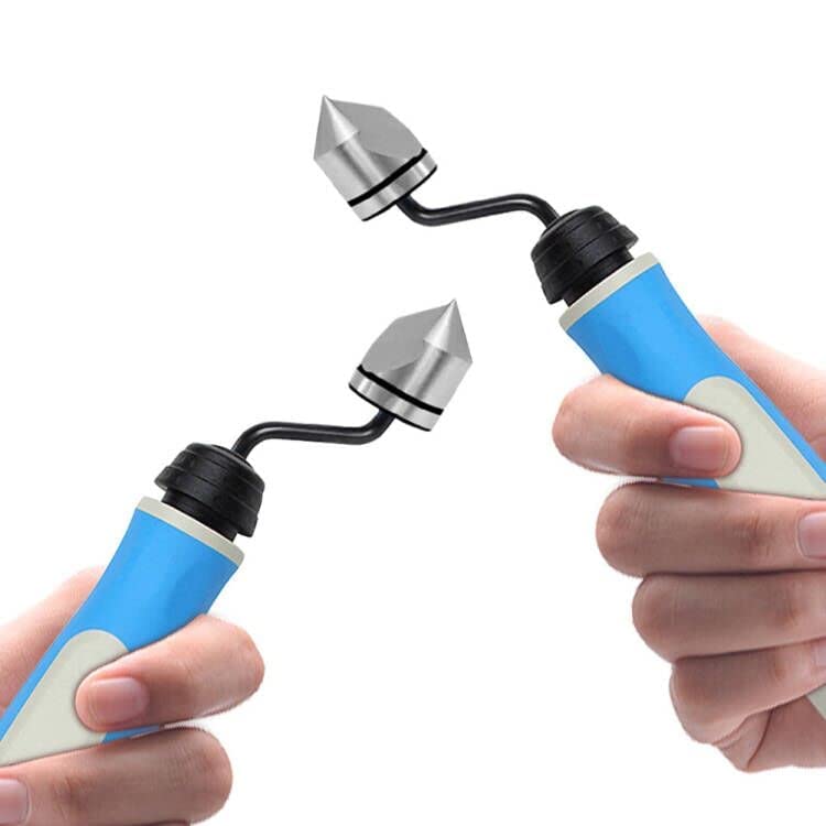 Deburring Countersink Tool Set, Lirioden Great Burr Remover Hand Tool for Aluminum, Copper, Steel, Plastic & Wood-NG1000-BC1651 Blue White