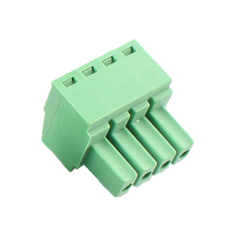 20PCS 4 Pin 3.5mm Pitch PCB Green Pluggable Terminal Block Connector with Separate Screw Hole (20Pcs 4P 3.5MM) 20PCS 4 Pin 3.5mm