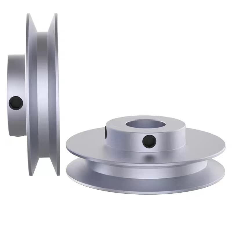 CHANCS Outer Diameter 100mm Single Groove Pulley 14mm Fixed Bore Pulley for Drilling Machine 6MM PU Round Belt Outer diameter:100mm Inner diameter:14mm