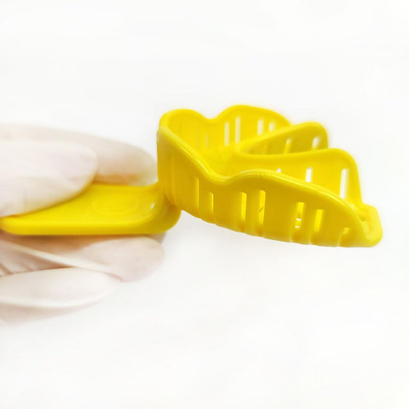 6pcs/Bag Dental Thermoplastic Impression Tray S M L for Irregular Tooth Alignment Can Be Reshaped Printer Trays