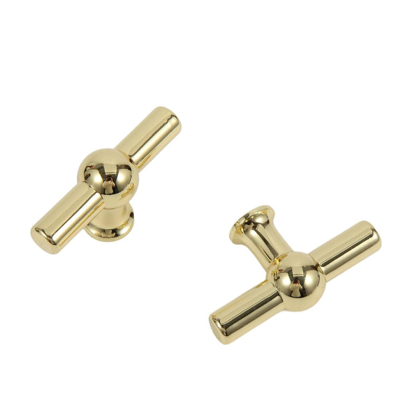 10 Pack Gold Cabinet knobs,Gold T Shape Pull,Brass Cabinet pulls,Heavy Duty Drawer pulls,T Shape pulls (Modern, Gold, T Shape pulls) Modern