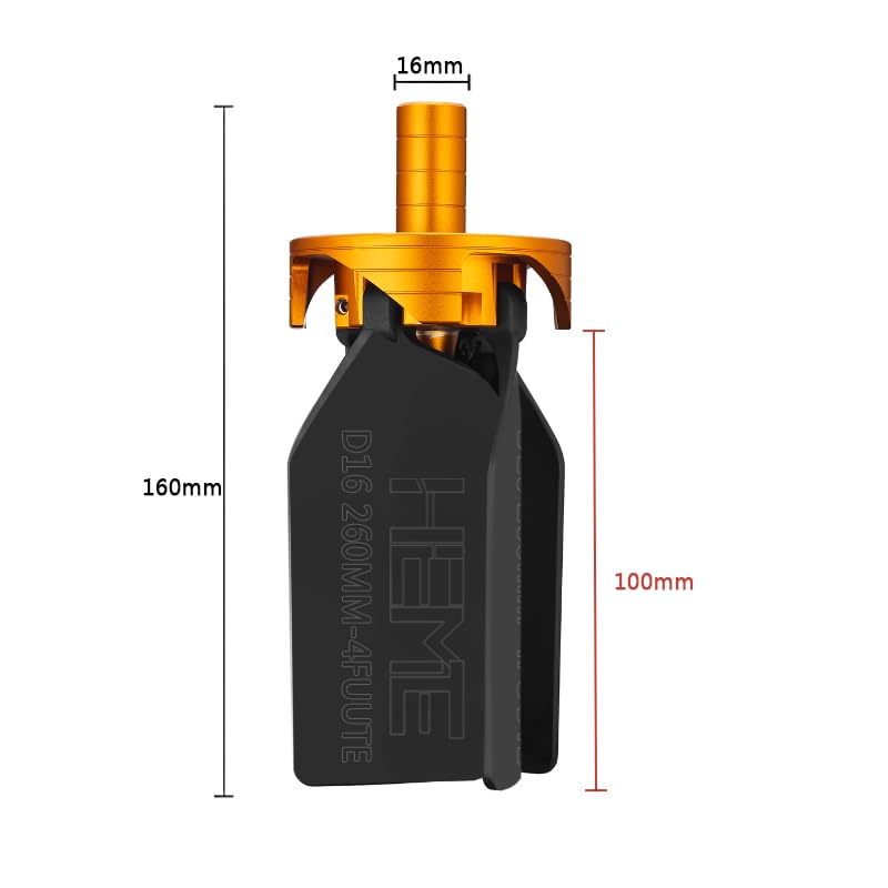 CNC Chip Clearing Fan Tool，Milling Chip Fan Scrap Cleaner Blowing Dust Device CNC Tool Chip Removal Machine Cleaning for Milling Machining and Milling Centers HD16-260MM 4F