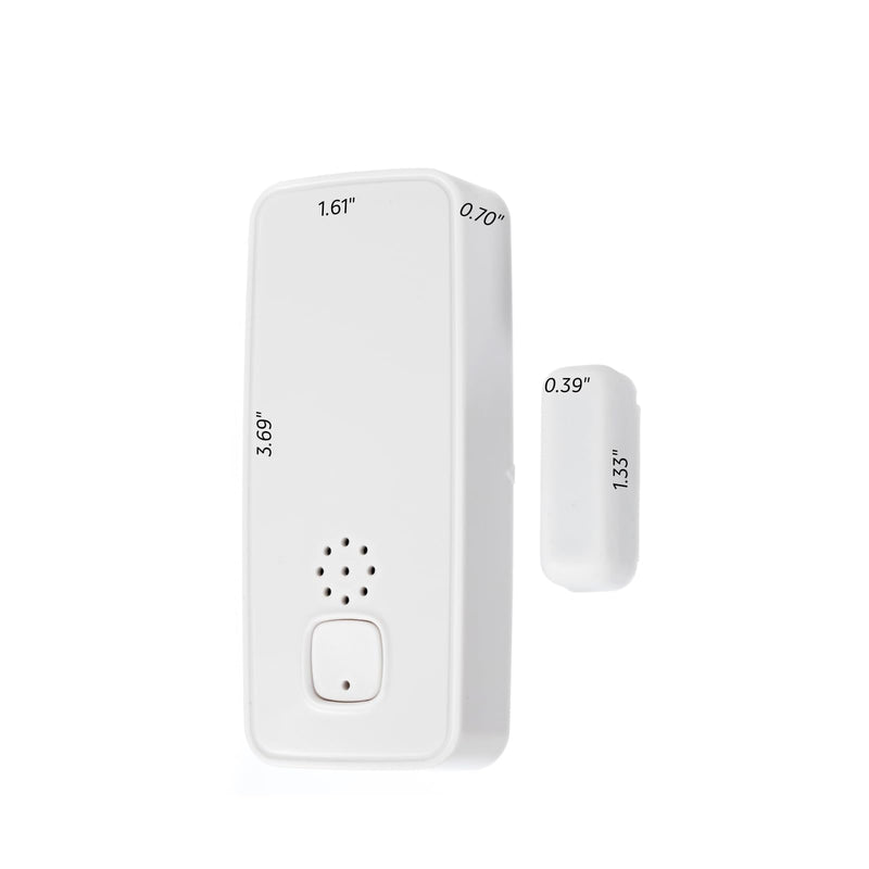 Doorsound - Freezer Refrigerator Door Left Open Alarm with Text Notification alerts, Phone Notifications, Adjustable time delay and Volume, Chime, Close Door Reminder | no hub | no Subscription main white