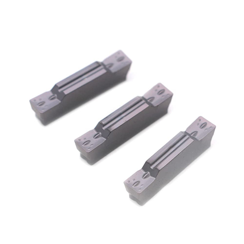 MGMN400-M Carbide Grooving Inserts for MGEHR/L and MGIVR/L Grooving Cut-Off Tool Holder, Installed with KOLORY, PVD Coating, 10pcs